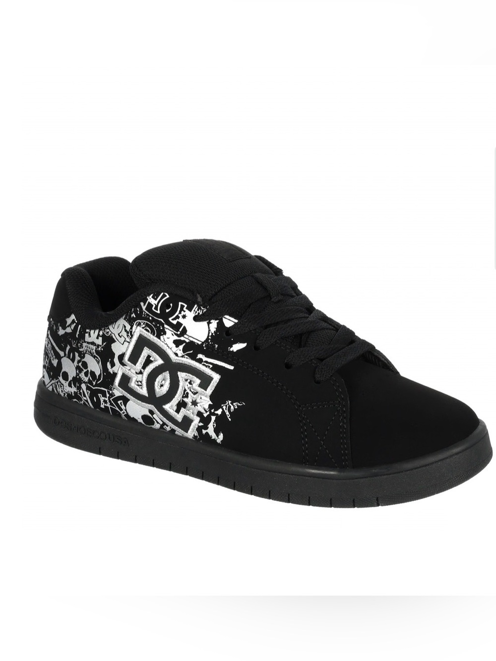 DC Women' Black and Pink Skate Shoe - Logo Strap Design-Limited Edition Color